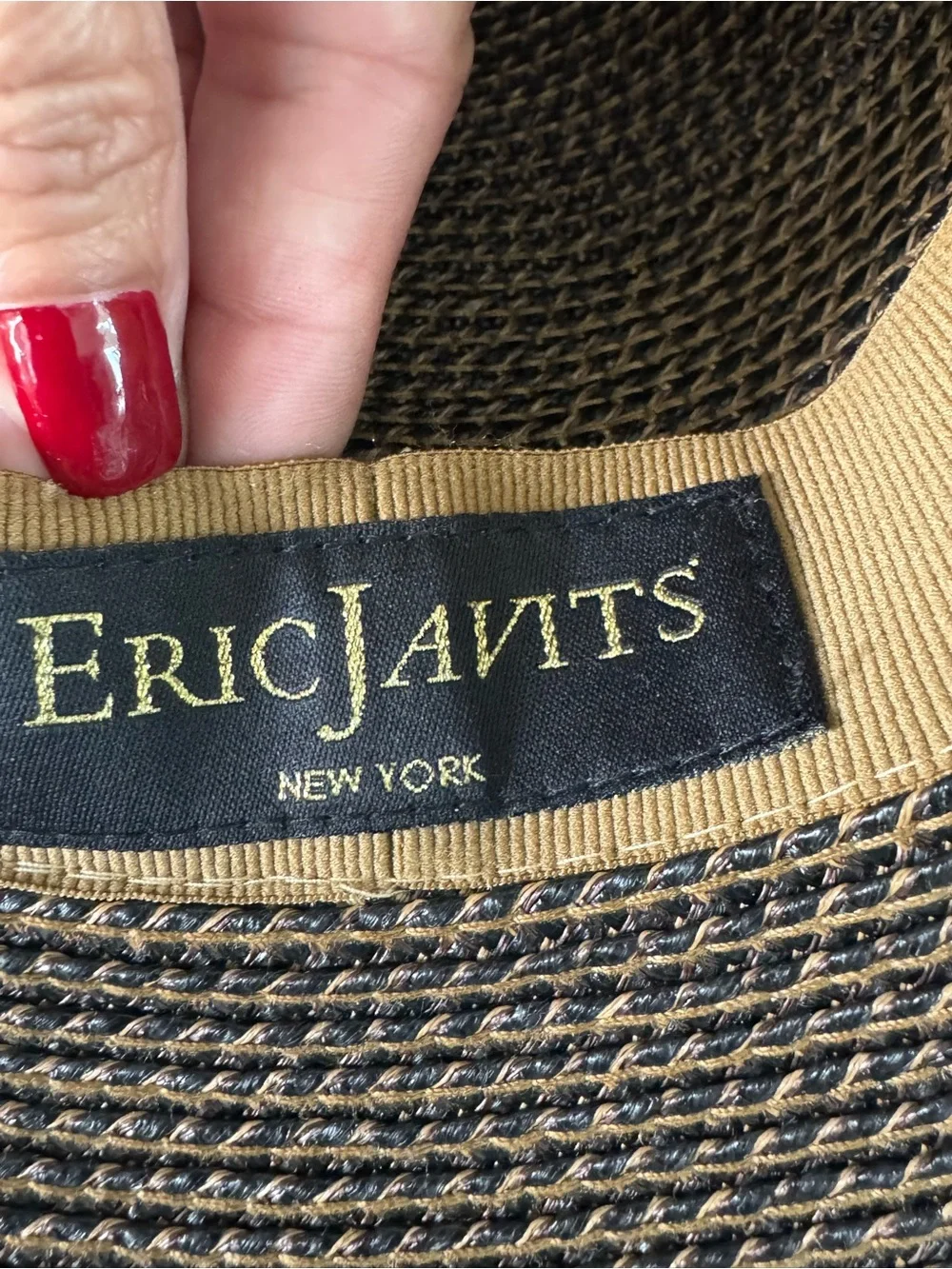 Eric Javits Brown Wide-Brim Straw Sun Hat - Picture 12 of 14